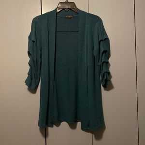 Twentyone Dark Emerald Summer Cardigan Mid Sleeve Size Medium